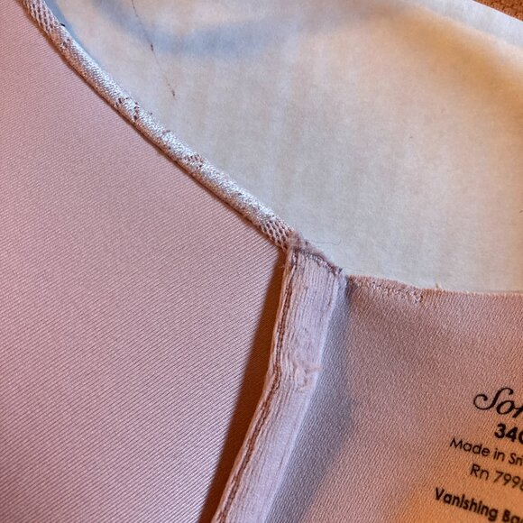 Soma Vanishing Back Full Coverage Underwire Beige Gold Lace Smooth Bra … - Picture 6 of 6